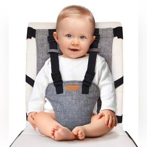 Liuliuby portable high chair. Grey fabric. EUC
